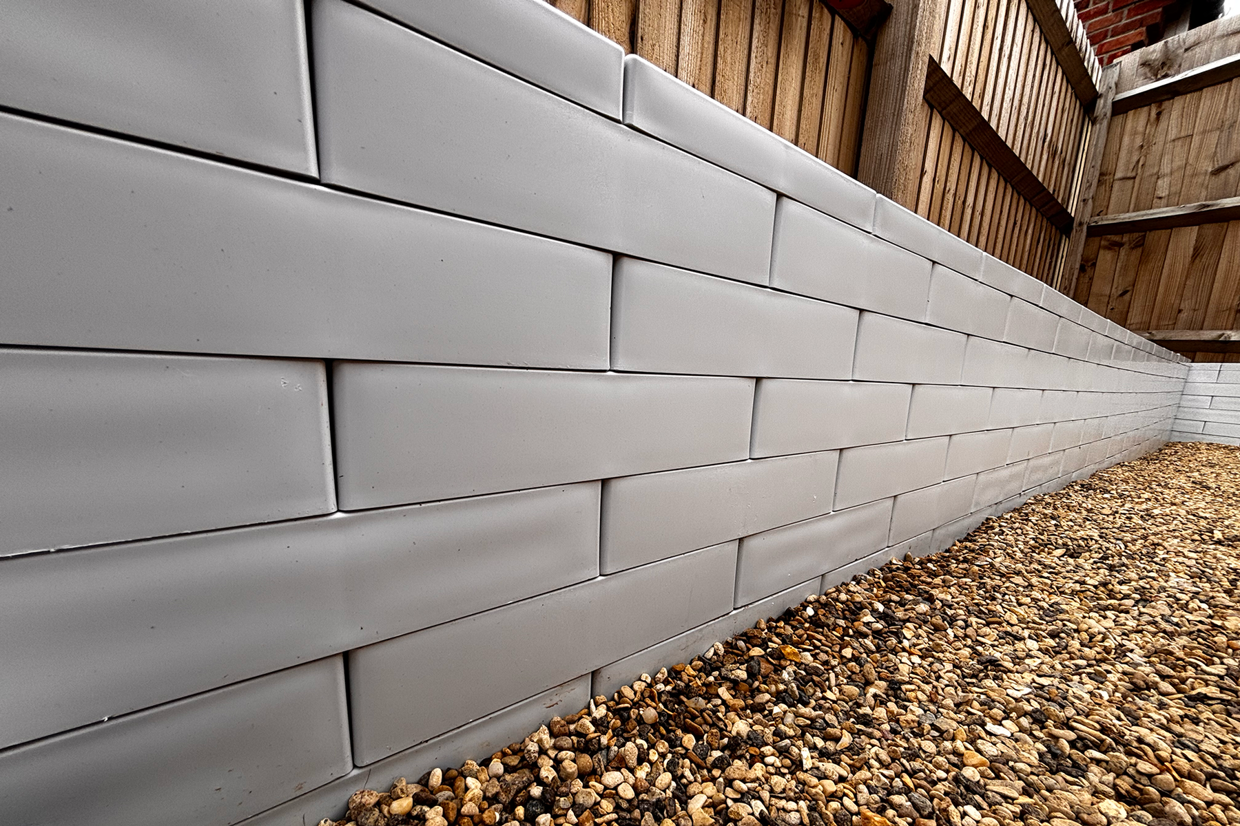 PolyBrick Blocchi da Costruzione Modulari - Parete in plastica riciclata